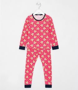 Pijama Infantil Longo Estampa de Cachorrinho - Tam 1 a 4 anos