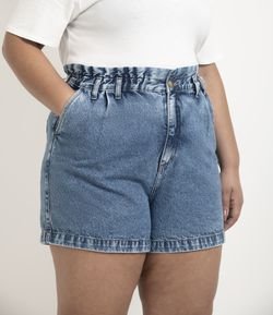 Short Mom Jeans com Cós Clochard Curve & Plus Size