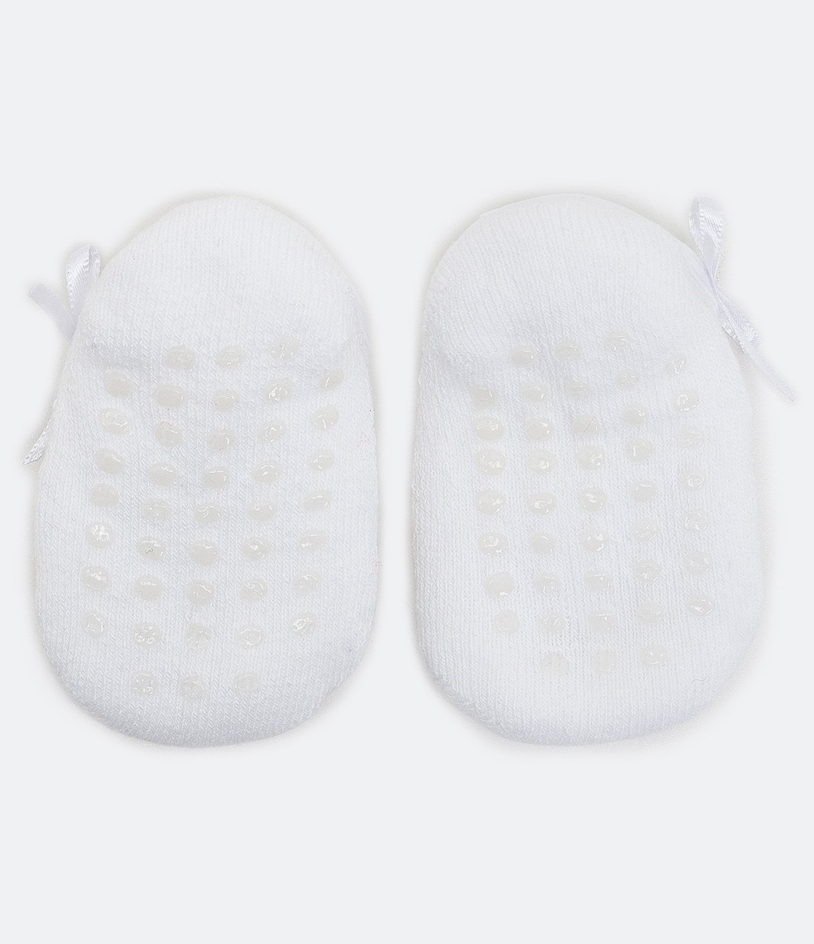 Kit Meia Sapatilha e Faixa de Cabelo - Tam  0 a 12 Meses Branco Neve 5