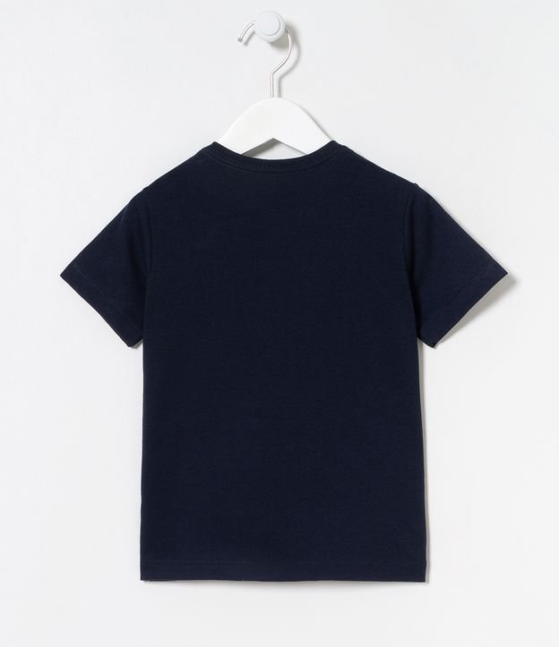 Camiseta Infantil em Algodão Estampa Game - Tam 1 a 5 anos | Póim (1 a 5 anos) | Azul | 03