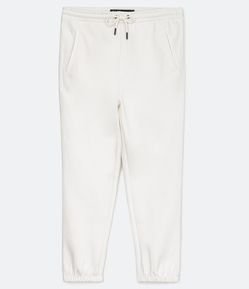 Calça Jogger em Moletom com Cós Elástico e Bolsos