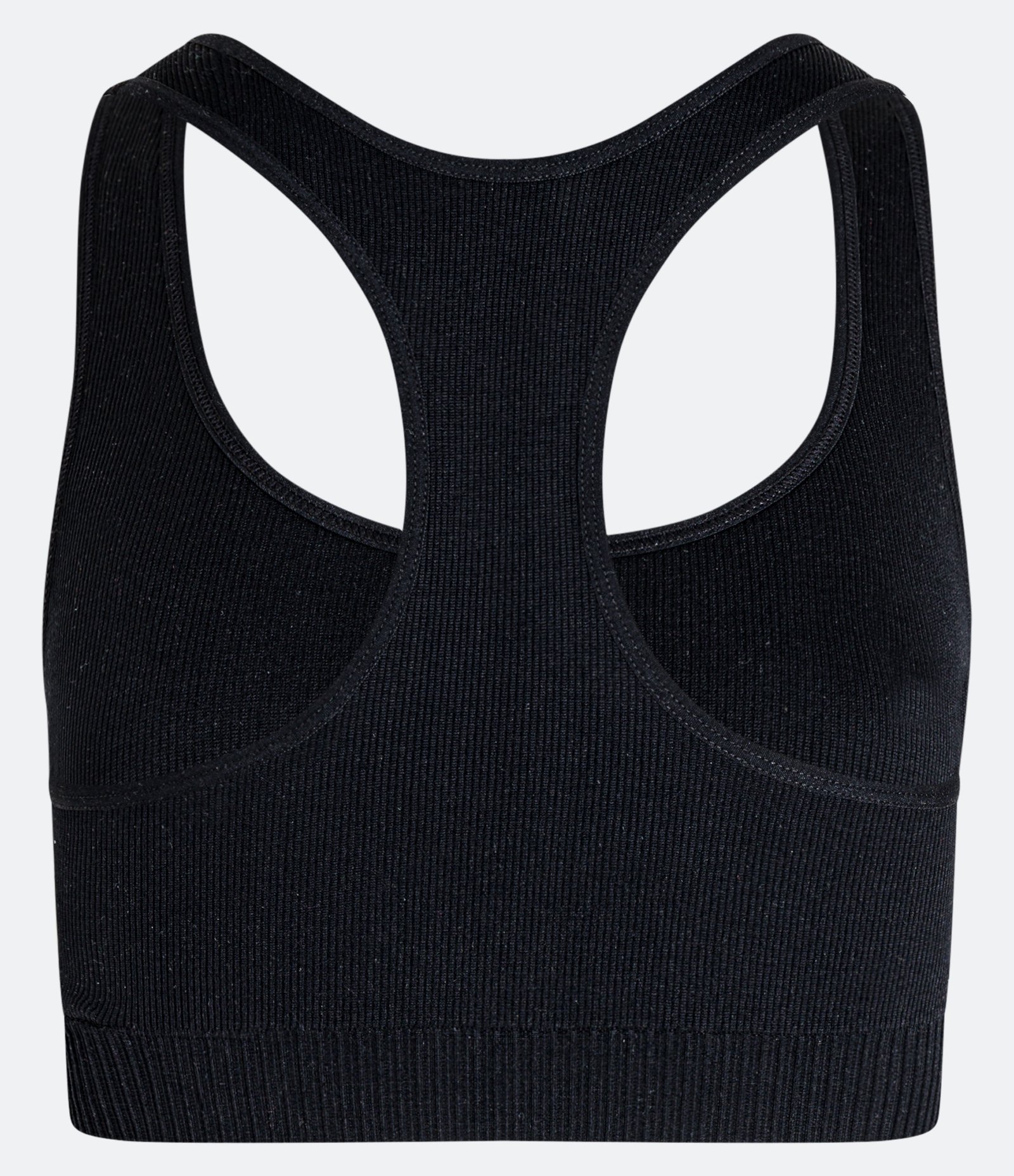 Top Básico Esportivo em Poliamida Texturizada sem Bojo e sem Costura Preto 3