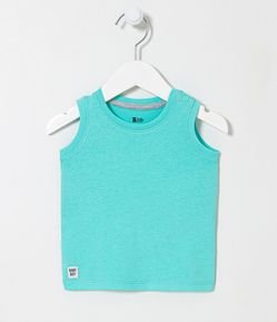 Regata Infantil Sem Estampa - Tam 0 a 18 meses