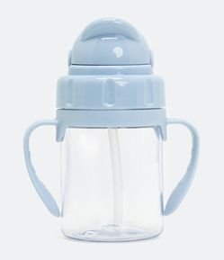Botella Infantil en Plástico con Pajita y Asa