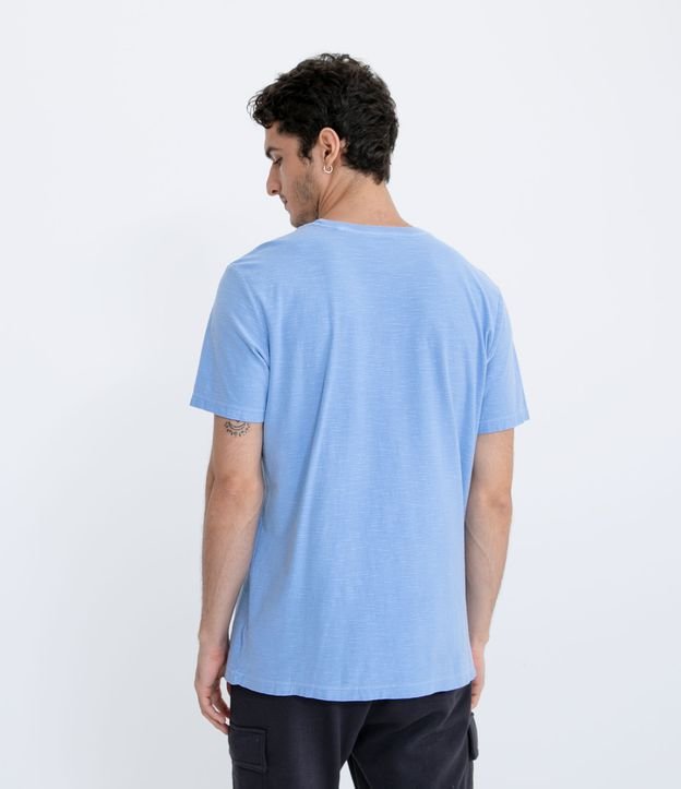 Camiseta Marmorizada com Estampa Ocean | Ripping | Azul | GG