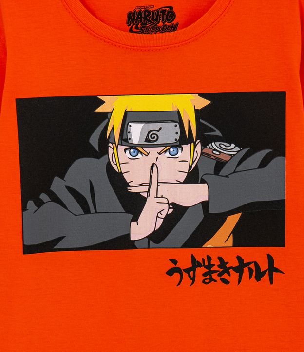 Remera Infantil Estampado Naruto - Talle 5 a 14 años Naranja 3
