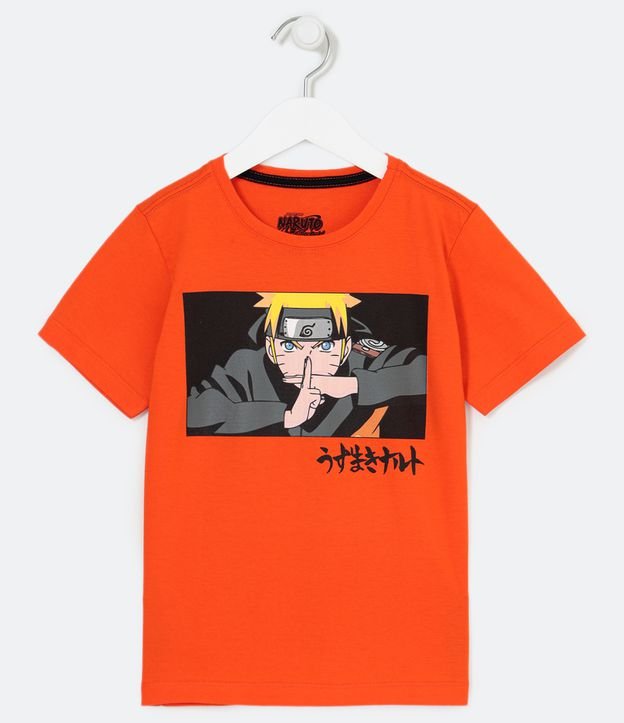Camiseta Infantil Estampa Naruto - Tam 5 a 14 Anos