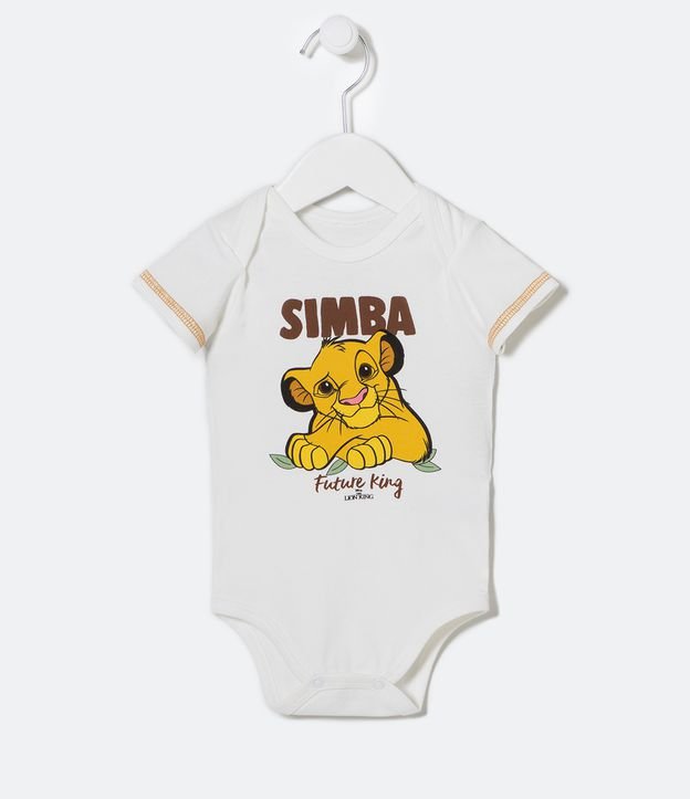 Conjunto Infantil Body e Calça Estampa Simba Rei Leão - Tam 0 a 18 meses | Teddy Boom (0 a 18 meses) | Multicores | 6-9M