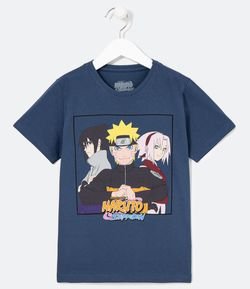 Camiseta Infantil Estampa Naruto - Tam 5 a 14 Anos