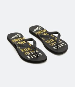 Chinelo de Dedo con Estampado Beer