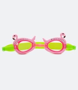 Óculos de Natação Infantil com Flamingos - Tam Ú