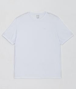 Camiseta Esportiva Manga Curta com Recorte em Tela - Plus Size