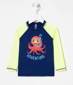Camiseta Infantil Estampa Polvo Adventure - Tam 5 a 14 anos