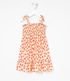 Imagem miniatura do produto Vestido Infantil con Lastex Estampado de Frutillas - Talle 1 a 5 años Amarillo 1