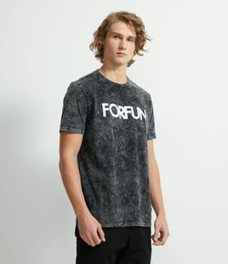 Camiseta Manga Curta Estonada Forfun