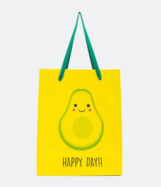 Sacola P Papel Estampa Avocado Happy Day