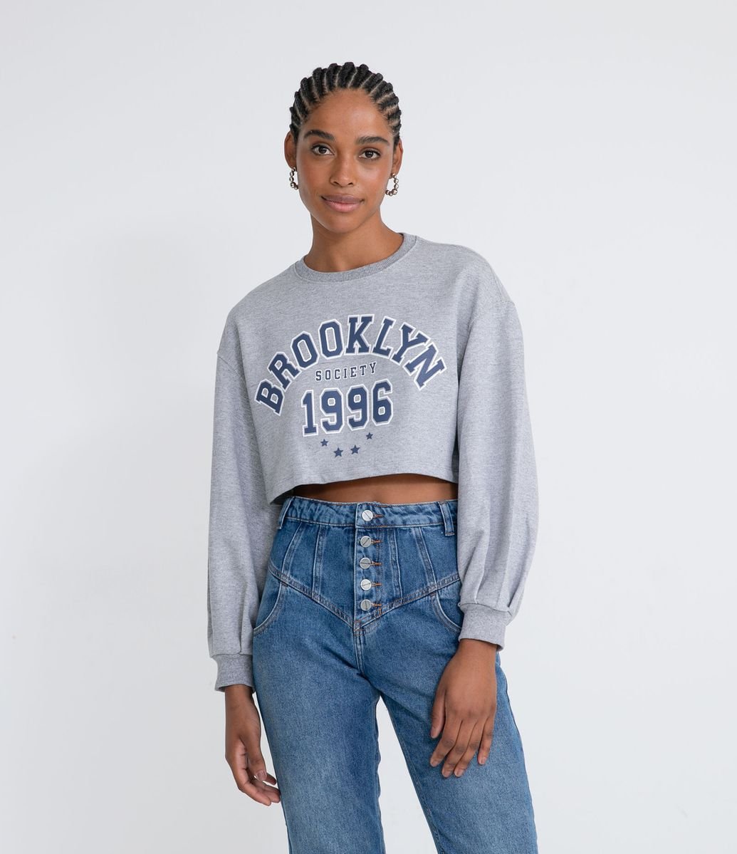 cut out drawstring crop moletom com capuz