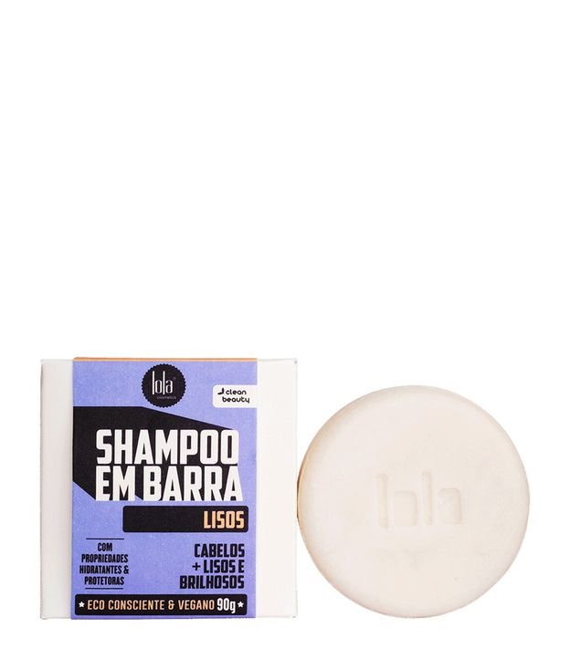 Shampoo em Barra para Cabelos Lisos Lola Cosmetics 90g 1