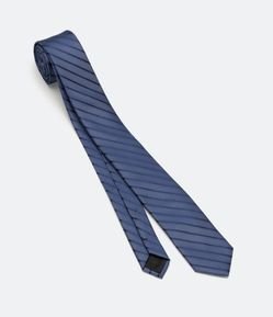 Gravata Slim com Textura e Listras
