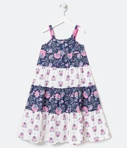 Vestido Infantil Marias Estampa Diferenciada - Tam 5 a 14 anos