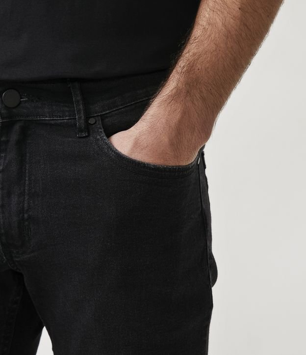 Pantalón Skinny en Jean Lavado Negro 4