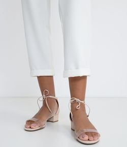 Sandalia Salto Via Marte Transparente/rouge 21-15010