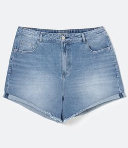 Short Mom Jeans Básico Curve & Plus Size