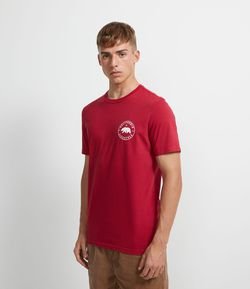 Camiseta Manga Curta em Algodão Estampa California Lifestyle