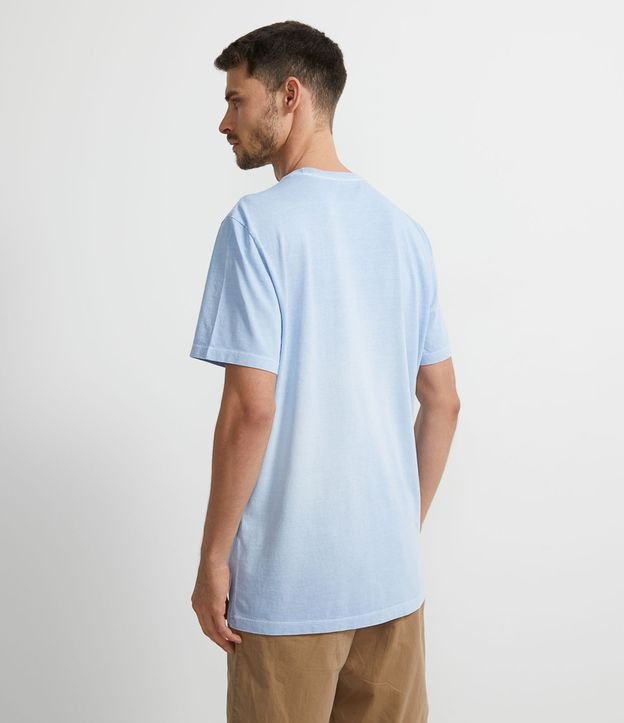 Camiseta Manga Curta Estampa Locomotiva | Marfinno | Azul | P
