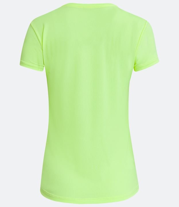 Camiseta Esportiva Básica em Poliamida com Manga Curta Verde Limão 6