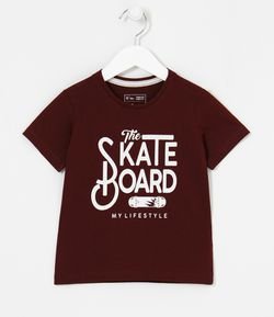 Camiseta Infantil Estampa Skate - Tam 1 a 5 anos