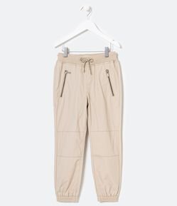 Calça Jogger Infantil em Paper Touch - Tam 5 a 14 anos