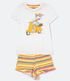Imagem miniatura do produto Pijama Corto en Viscolycra con Estampa Lolla Blanco 5