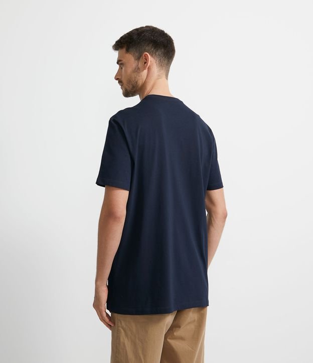 Camiseta Manga Curta Estampa Bordeaux | Marfinno | Azul | G
