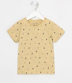 Camiseta Infantil Estampa Tropical – Tam 1 a 5 Anos