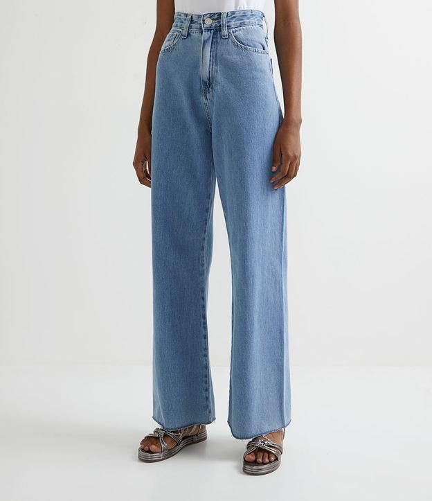 Calça jeans wide leg - BlueSteel