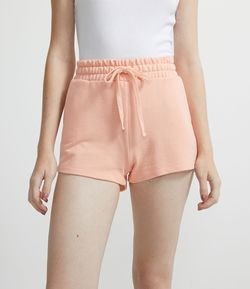 Short Runner Básico em Moletom com Amarração