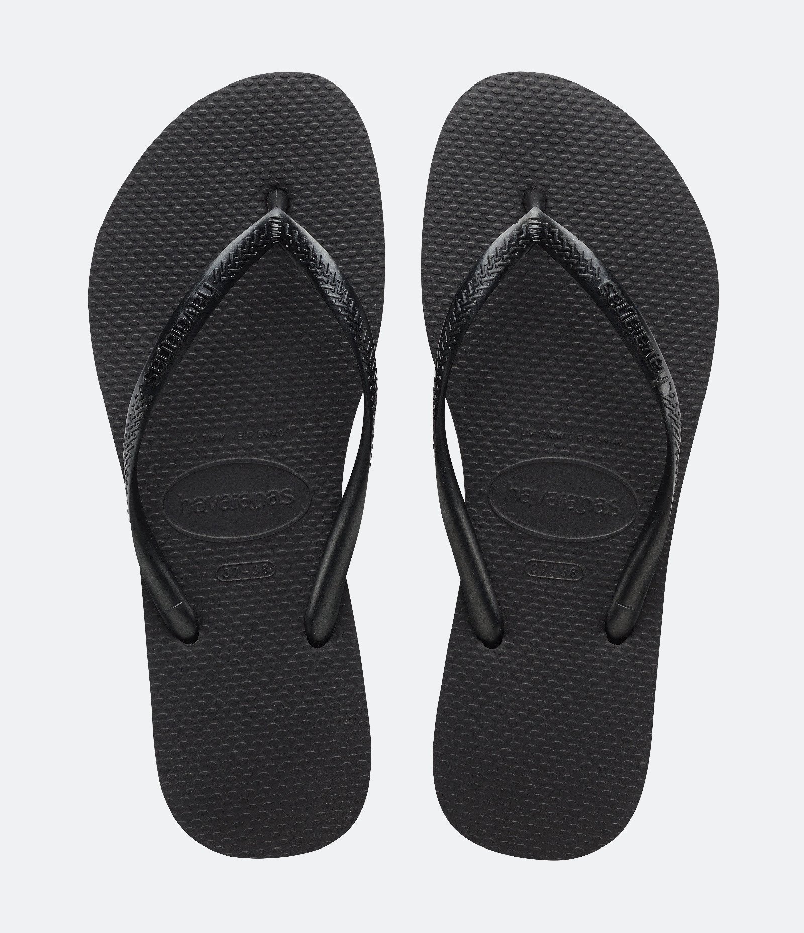 Chinelo Slim com Tira Metalizada Havaianas Preto 1