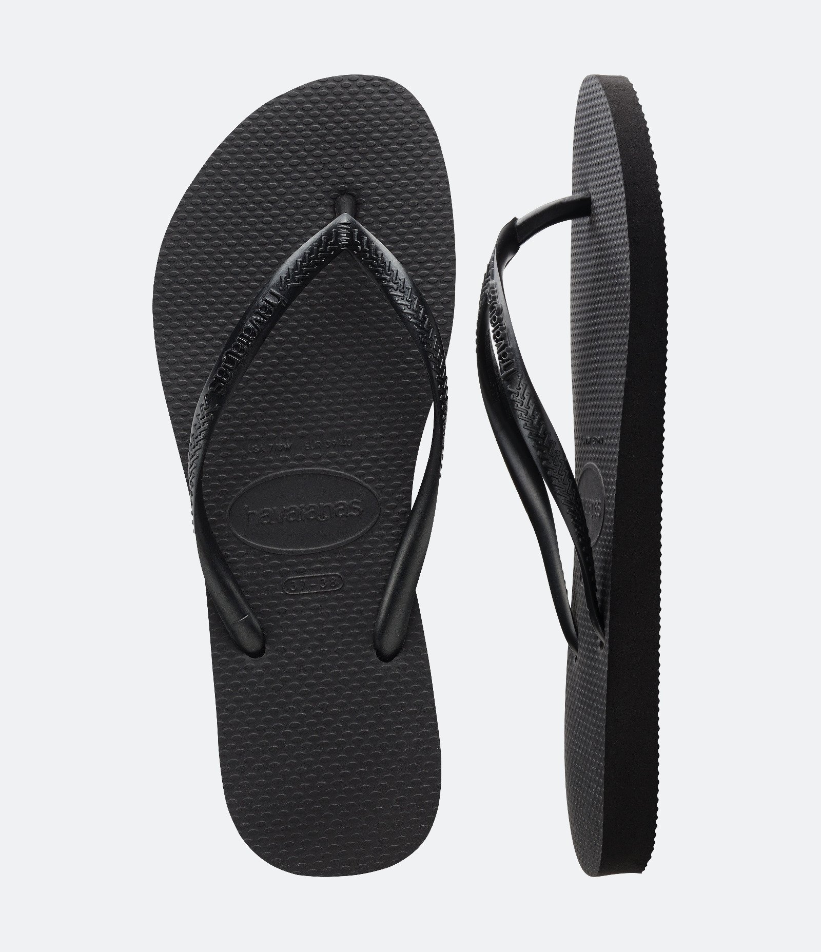 Chinelo Slim com Tira Metalizada Havaianas Preto 5