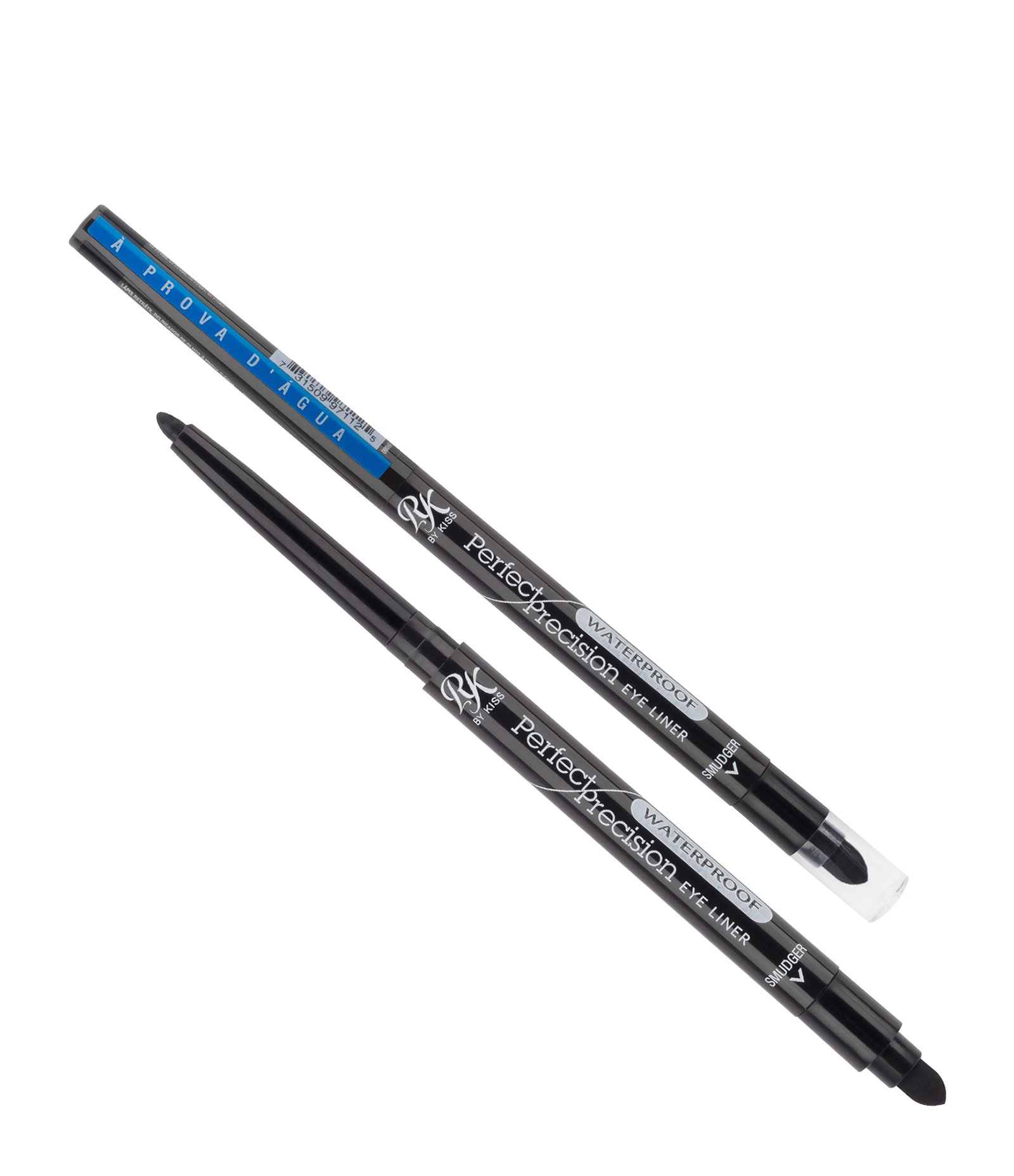 Lápis para Olhos Retrátil a Prova D’água Kiss Blackest Black 3