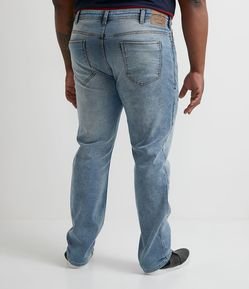 Calça Slim Comfort em Falso Jeans - Plus Size