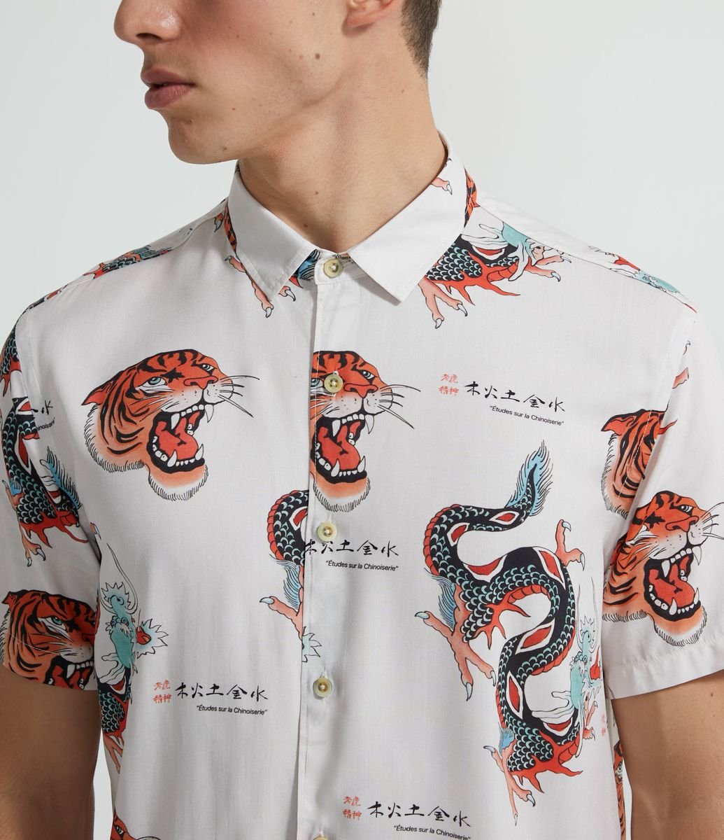 renner camisa masculina estampada