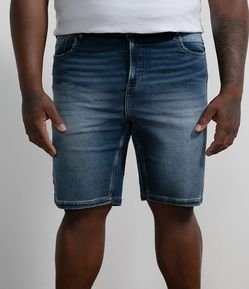 Bermuda Comfort Slim em Fake Jeans