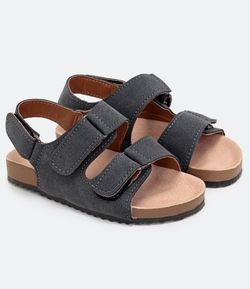 Sandália Infantil com Tiras e Fechamento a Velcro - Tam 20 ao 27