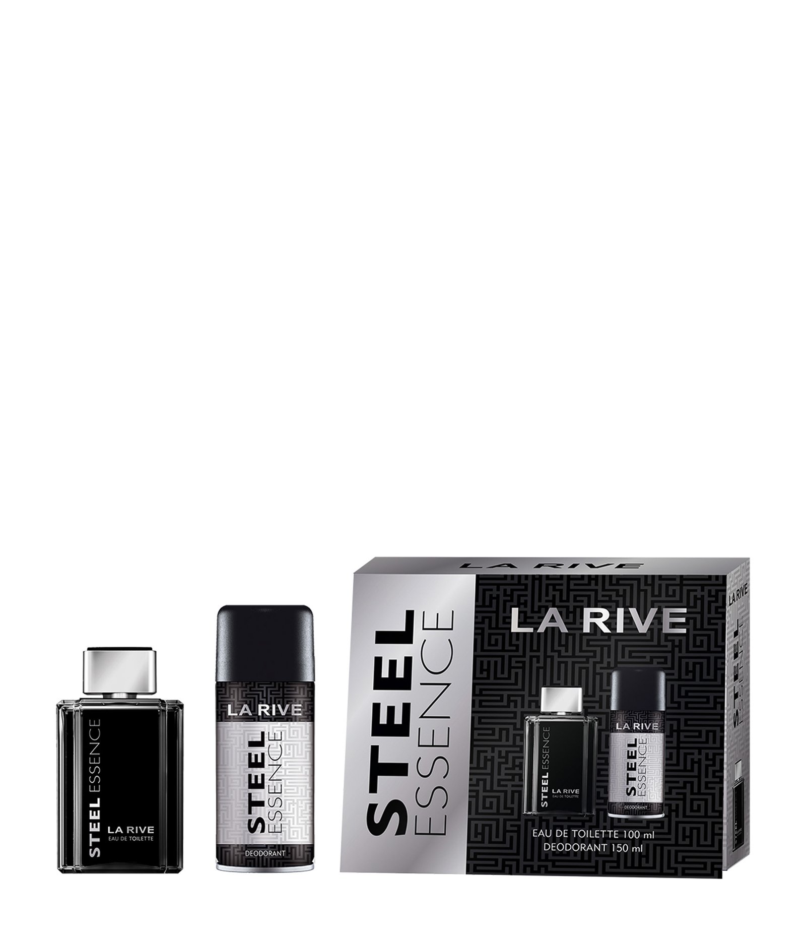 Kit Perfume La Rive Steel Essence Eau de Toilette + Desodorante 100ml 1