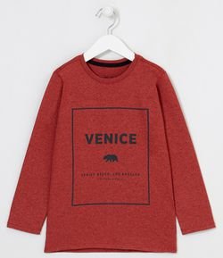 Camiseta Infantil Estampa Venice - Tam 5 a 14 Anos