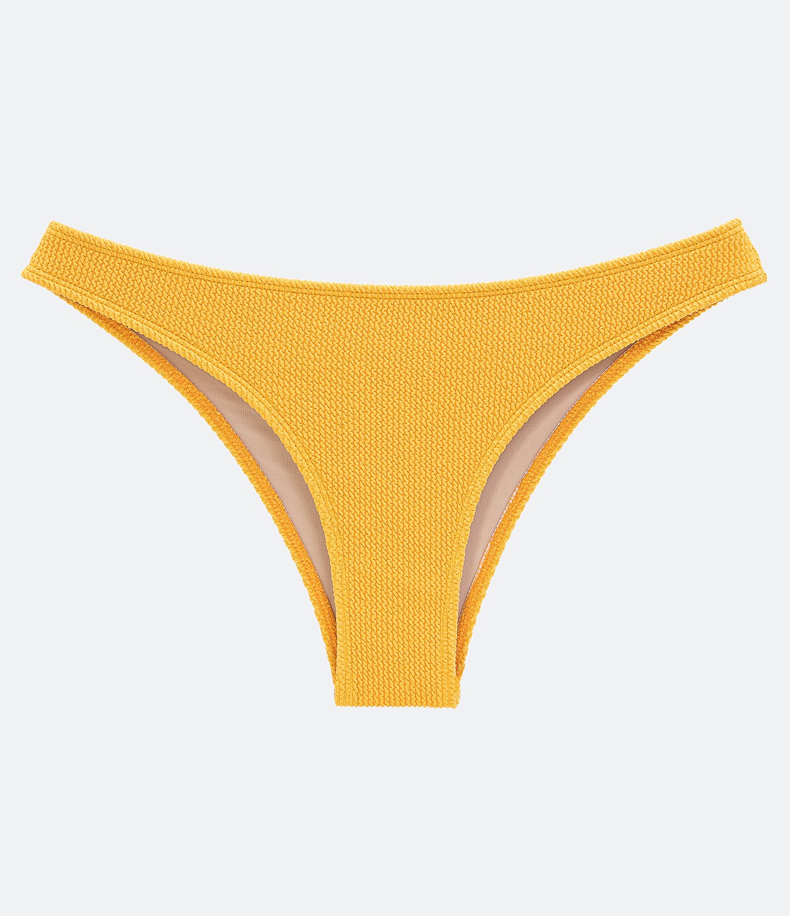 Biquíni Calcinha Básica em Poliamida Texturizada Amarelo 4