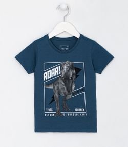 Camiseta Infantil Estampa Dino Realista - Tam 1 a 5 anos