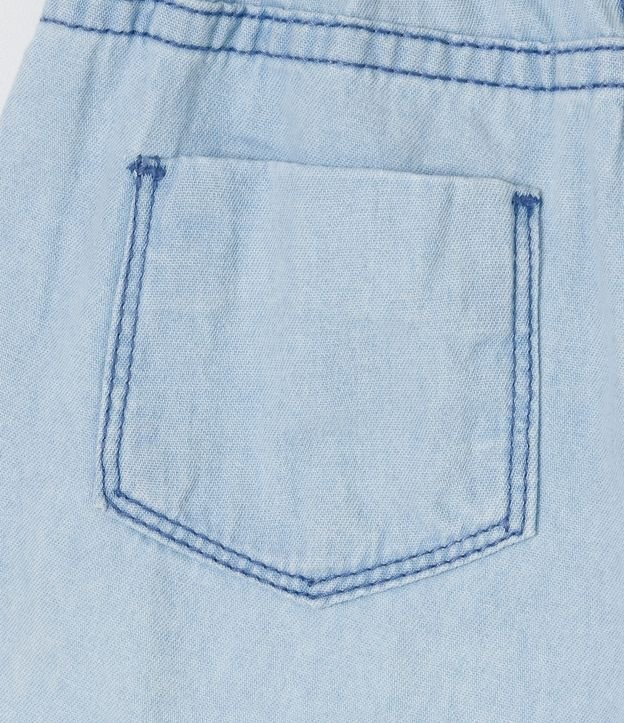 Short Infantil en Jeans con Cinturón - Talle 1 a 5 años Azul 5