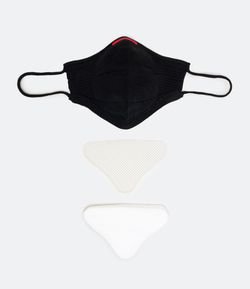 Kit Máscara Fiber Air com 30 filtros e Suporte - Tam G